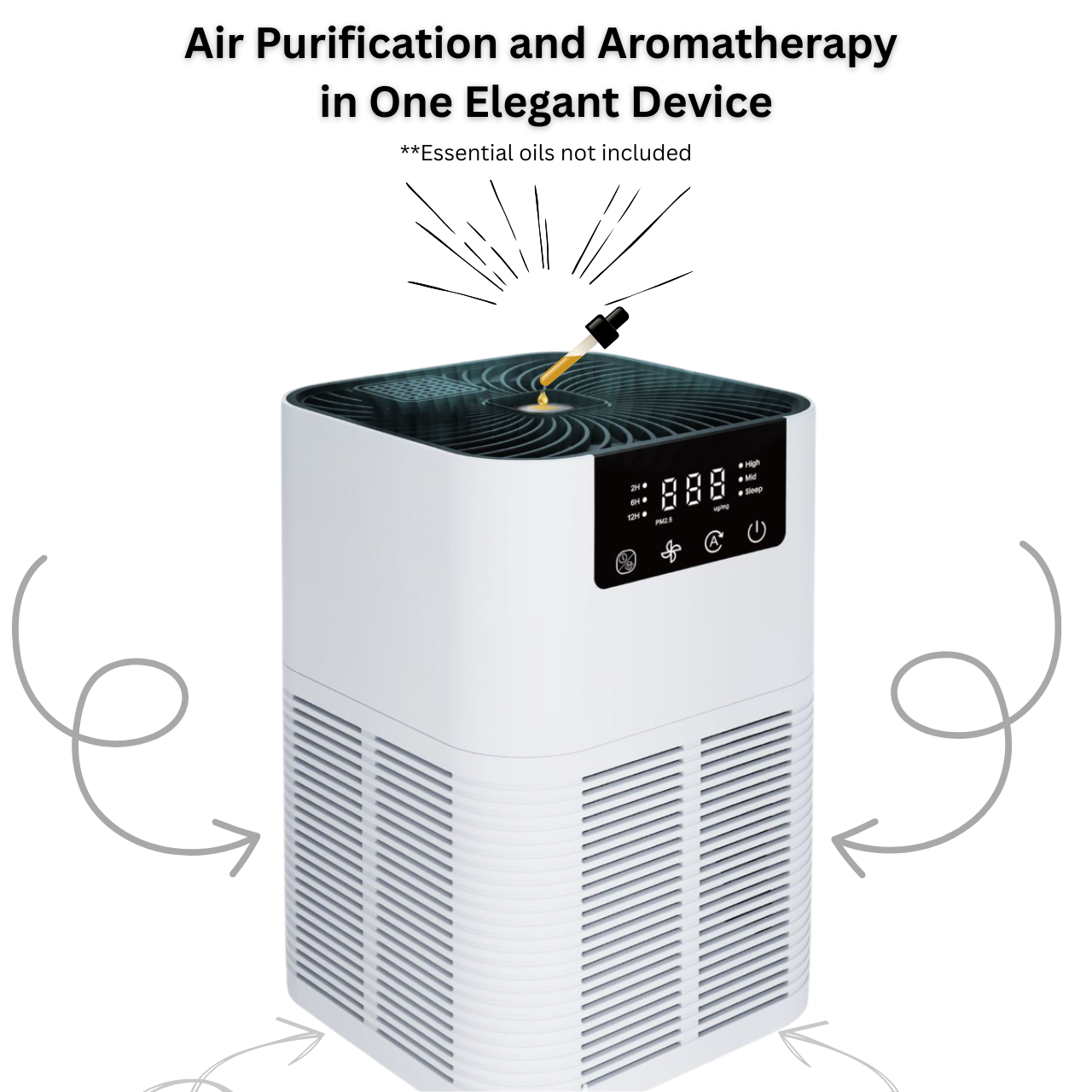 2-in-1 Air Purifier & Aromatherapy Diffuser