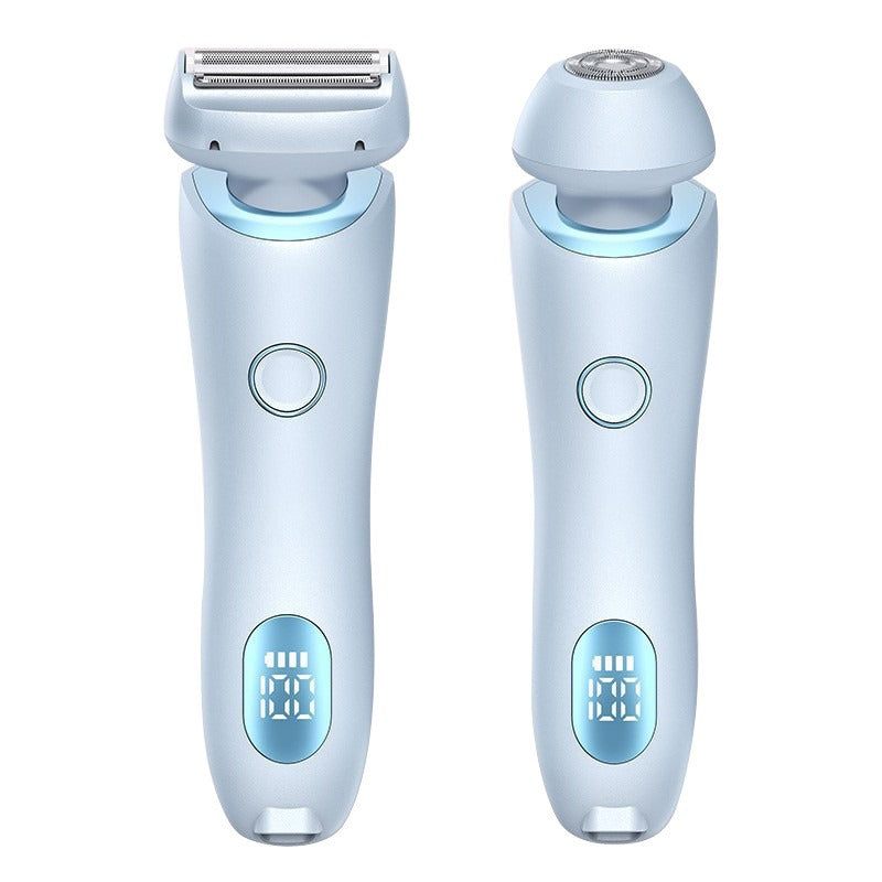 Unisex Electric Shaver with 2 Detachable Heads