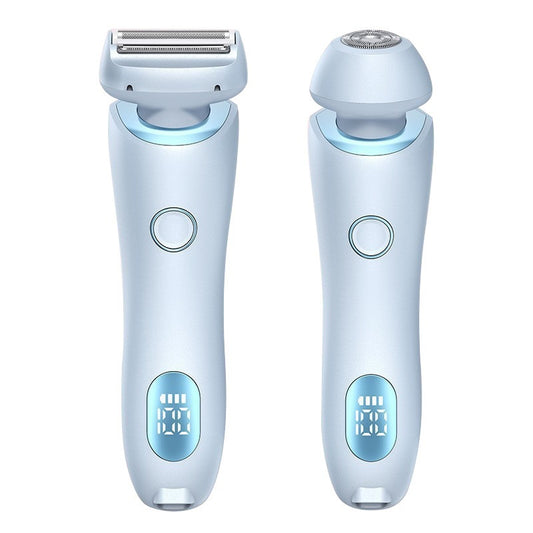 Unisex Electric Shaver with 2 Detachable Heads