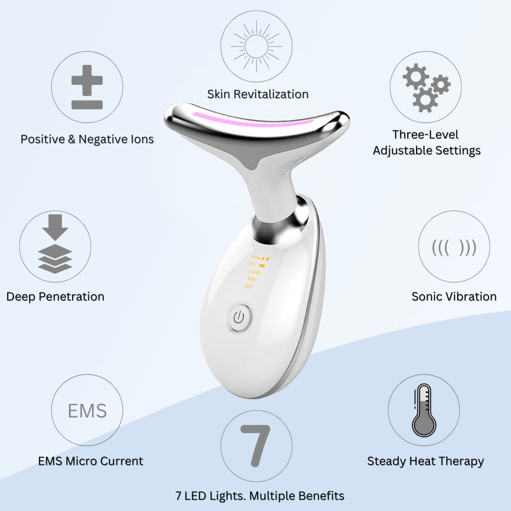 7 In 1 Light Therapy EMS Facial Massager