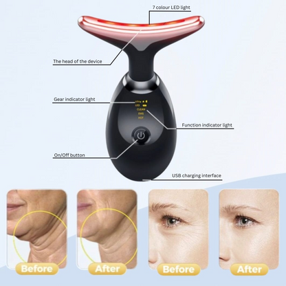 7 In 1 Light Therapy EMS Facial Massager