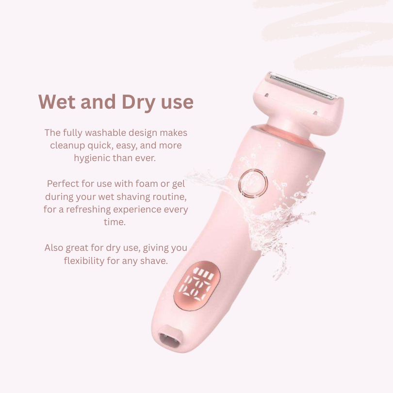 Unisex Electric Shaver with 2 Detachable Heads